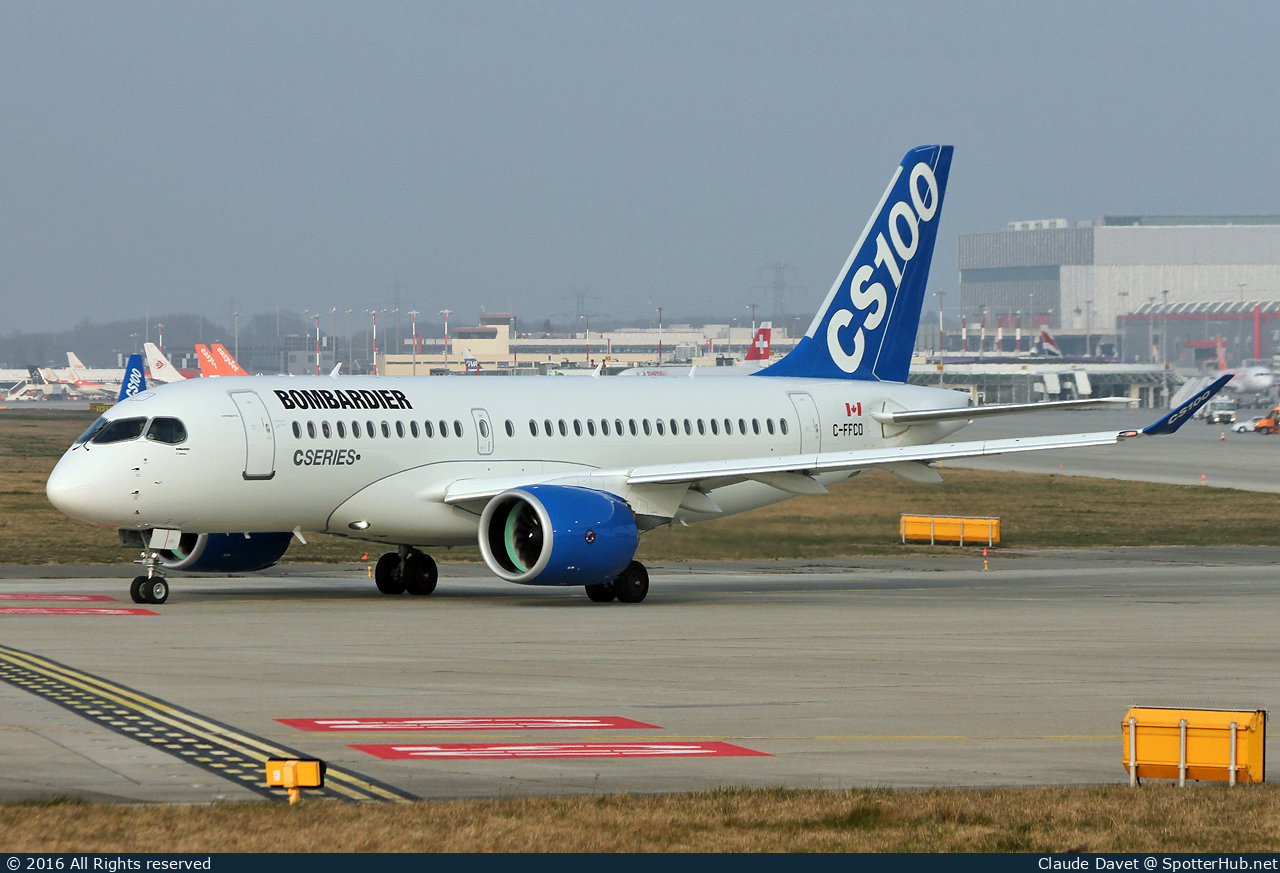 Photo of C-FFCO - Airbus A220-100 operated by Bombardier Aerospace
