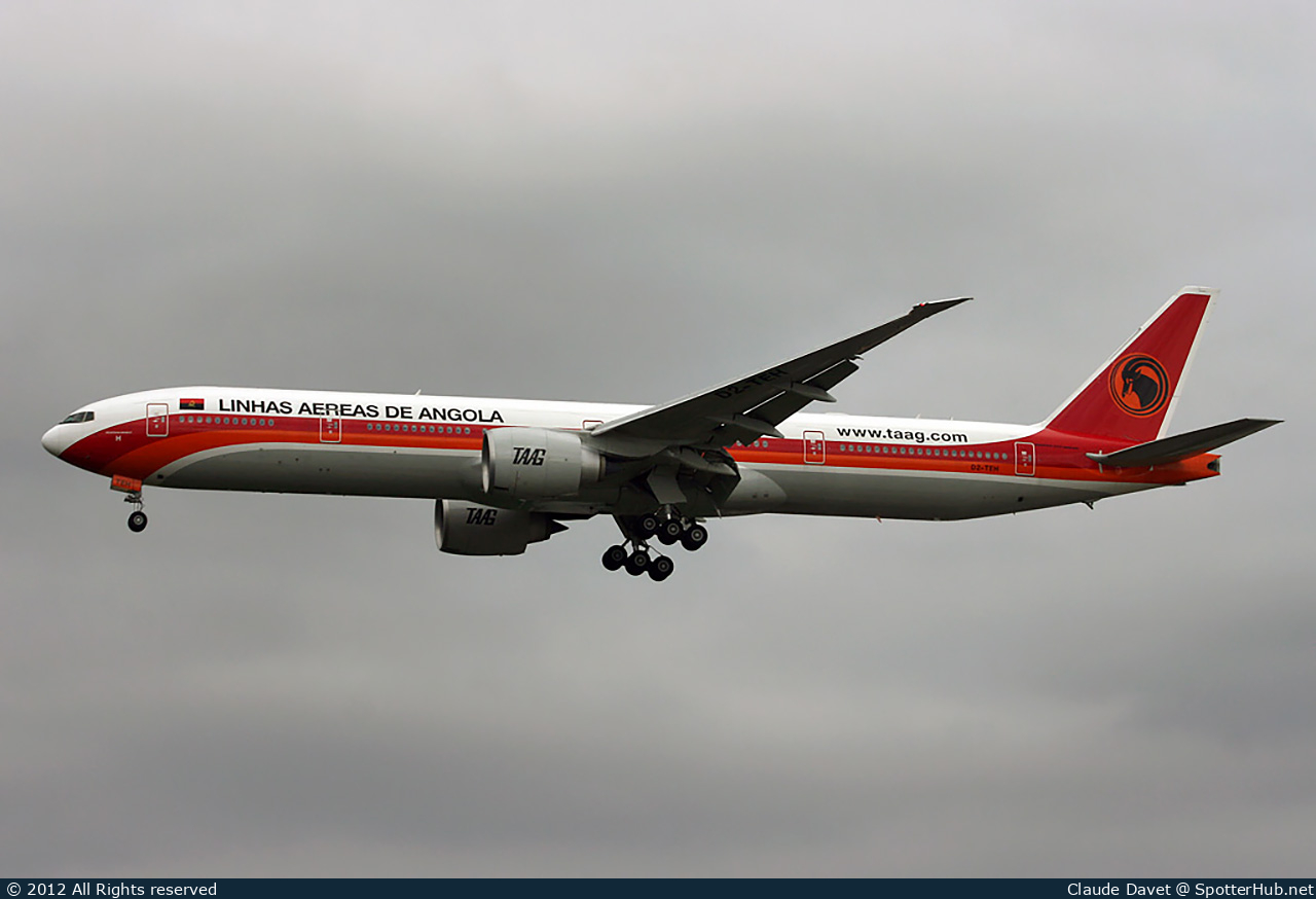 Photo of D2-TEH - Boeing 777-3M2(ER) operated by TAAG Angola Airlines