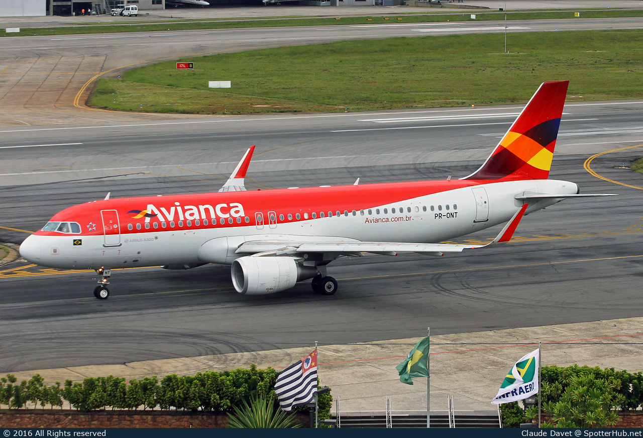 Photo of PR-ONT - Airbus A320-214 operated by Avianca Brasil