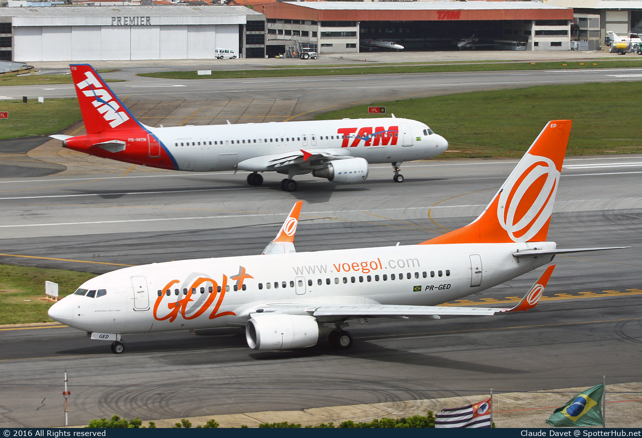 Photo of PR-GED - Boeing 737-7EH operated by GOL Linhas Aéreas