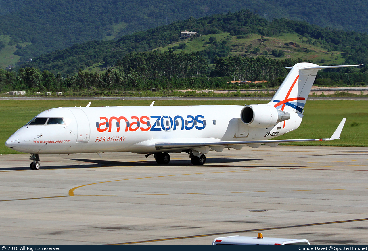 Photo of ZP-CRN - Bombardier CRJ-200ER operated by Amaszonas Paraguay