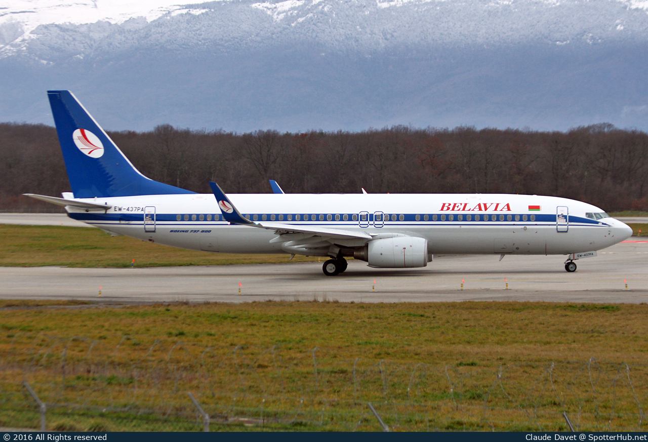 Photo of EW-437PA - Boeing 737-8K5 operated by Belavia