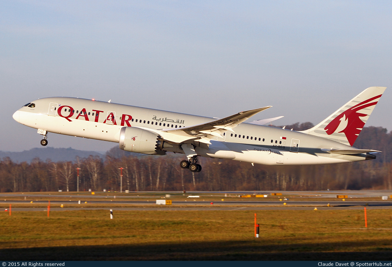 Photo of A7-BCQ - Boeing 787-8 Dreamliner operated by Qatar Airways