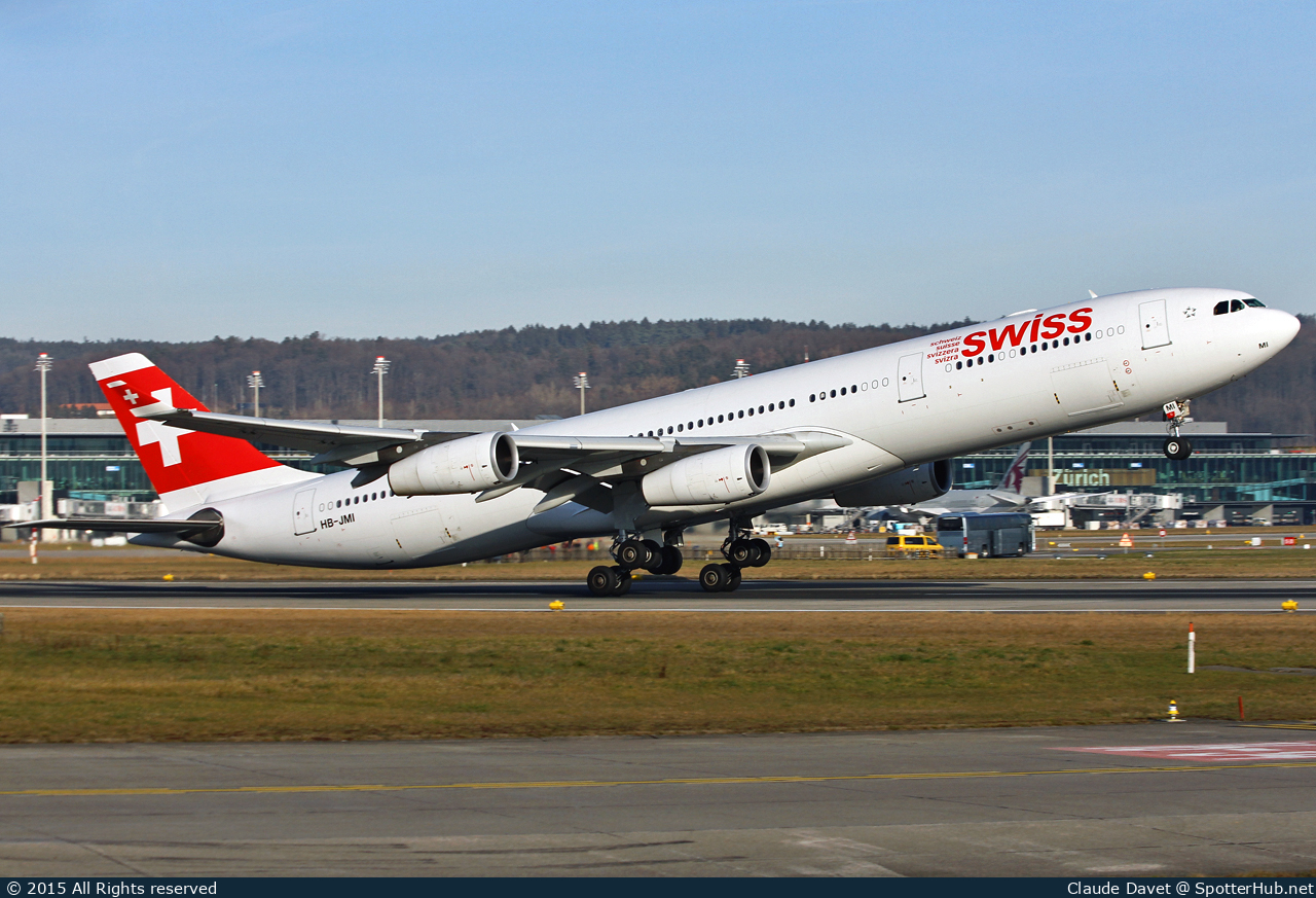 Photo of HB-JMI - Airbus A340-313 operated by Swiss International Air Lines