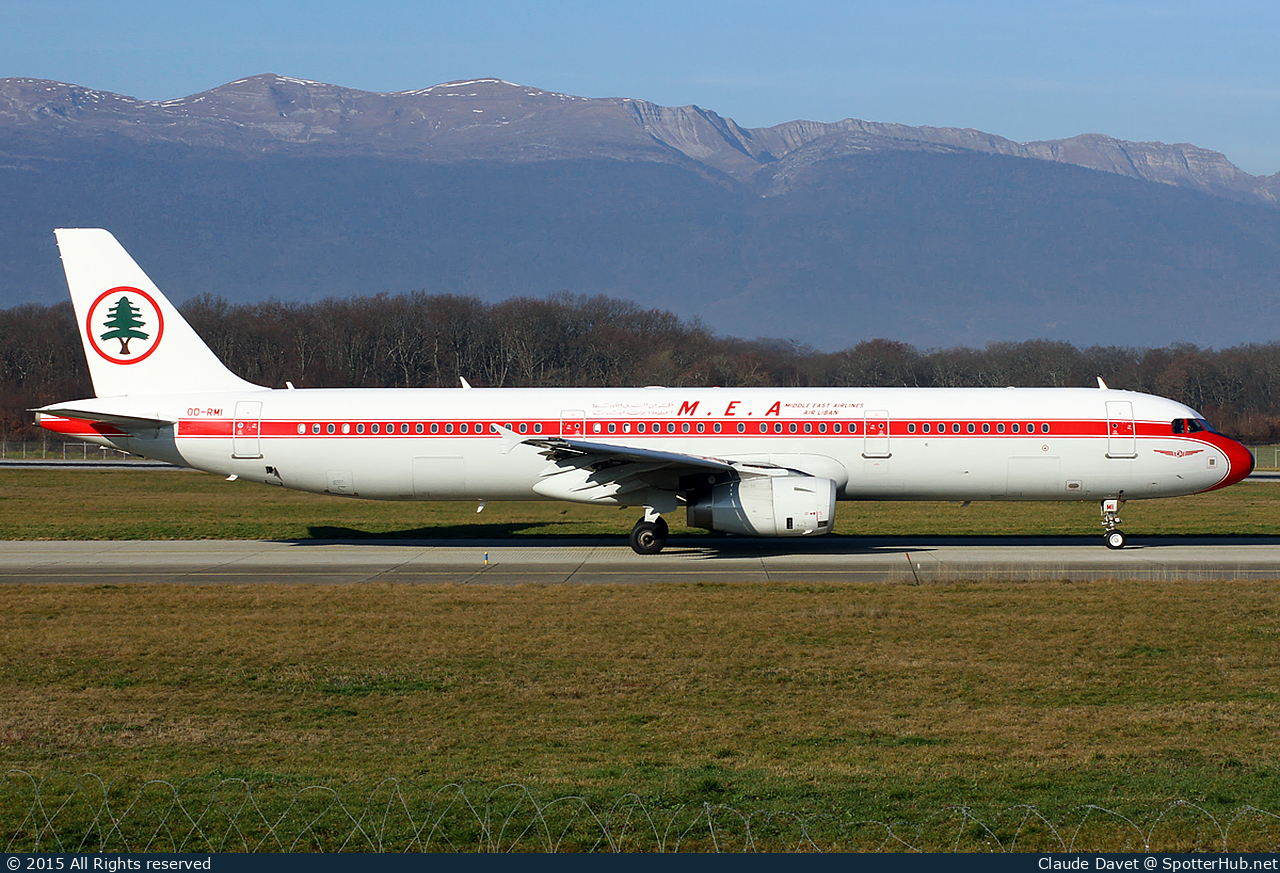 Photo of OD-RMI - Airbus A321-231 operated by MEA Middle East Airlines