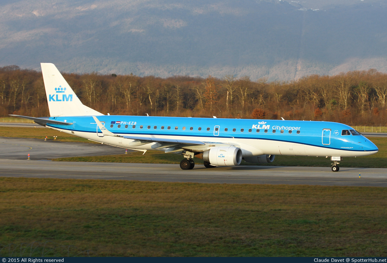 Photo of PH-EZR - Embraer ERJ-190STD operated by KLM Cityhopper