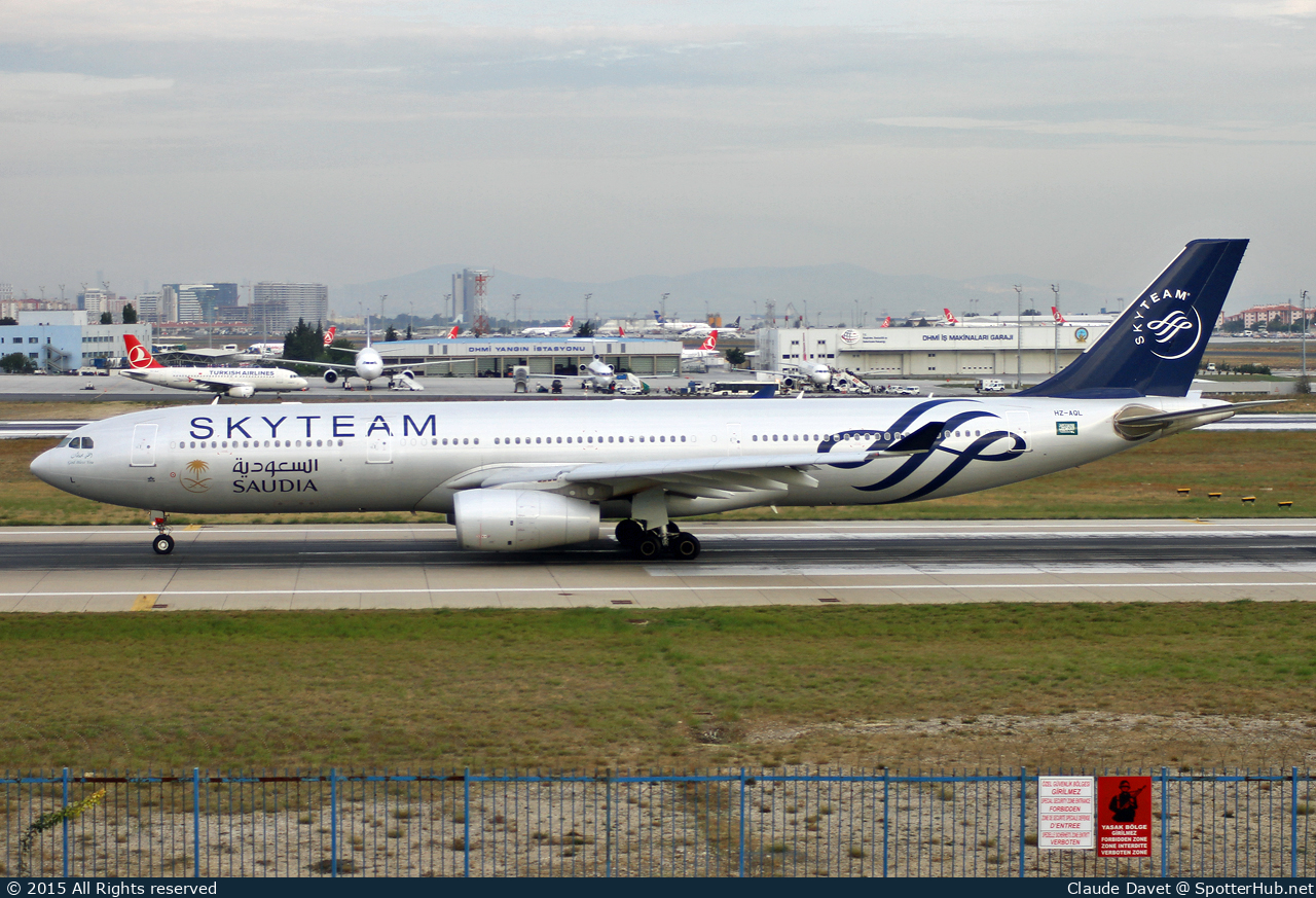 Photo of HZ-AQL - Airbus A330-343 operated by Saudia