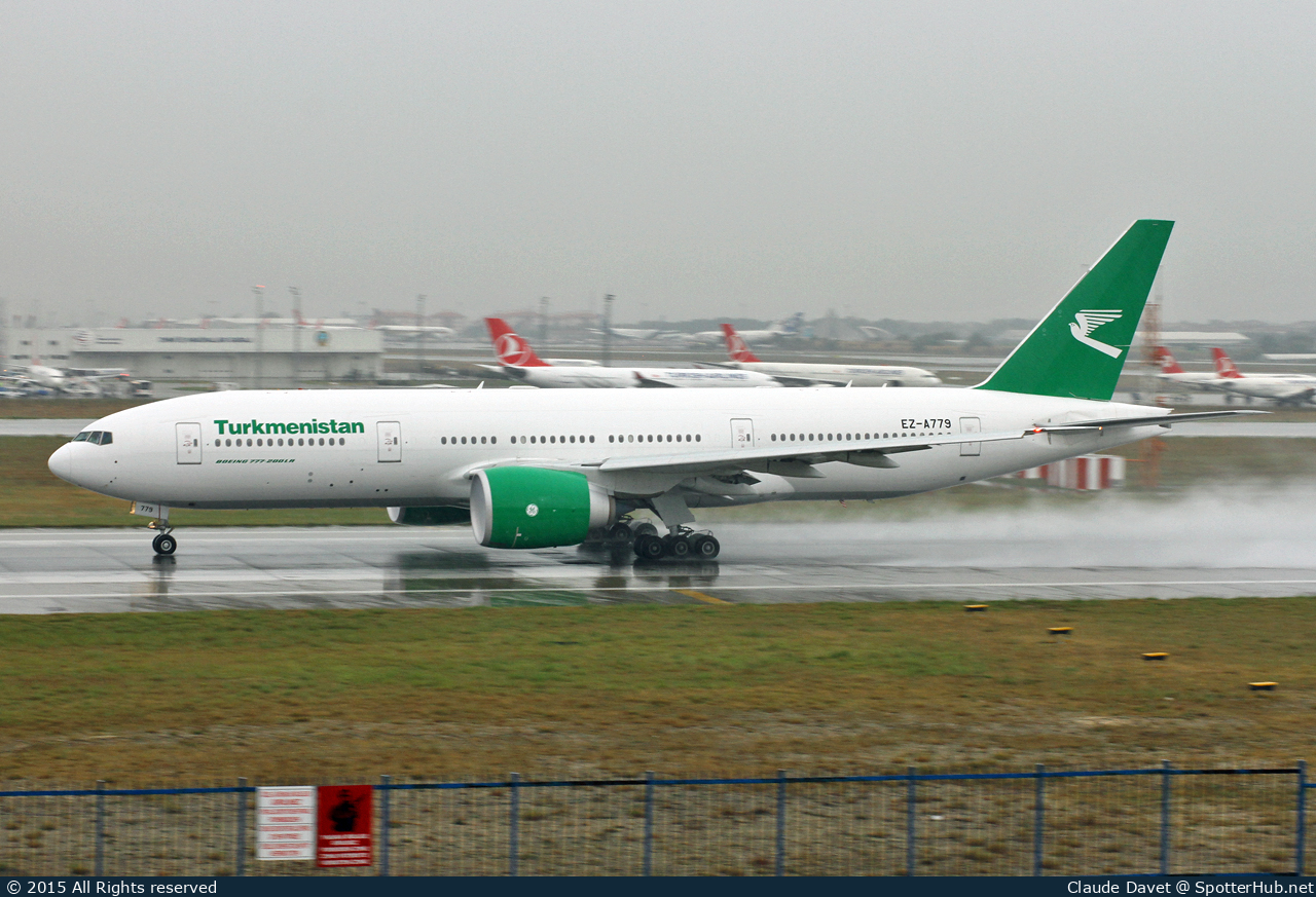 Photo of EZ-A779 - Boeing 777-22K(LR) operated by Turkmenistan Airlines
