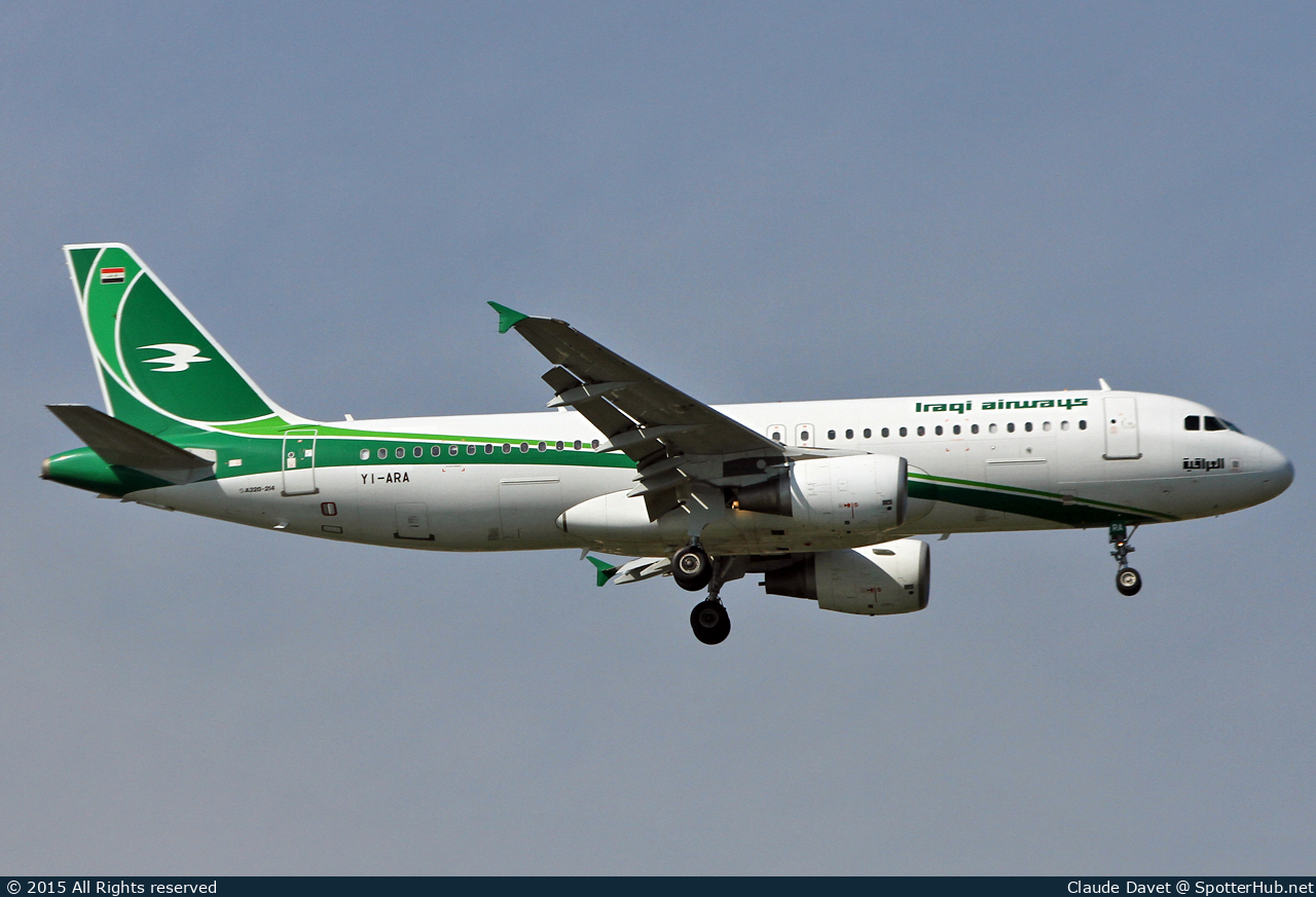 Photo of YI-ARA - Airbus A320-214 operated by Iraqi Airways
