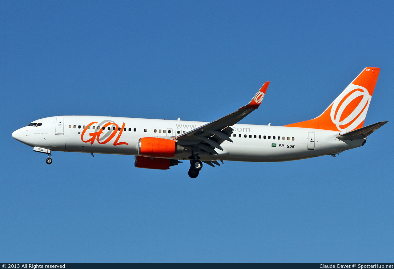 Photo of PR-GUB - Boeing 737-8EH operated by GOL Linhas Aéreas