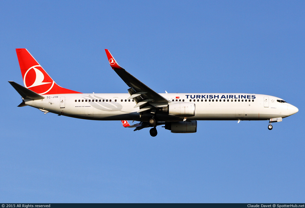 Photo of TC-JYB - Boeing 737-9F2(ER) operated by Turkish Airlines