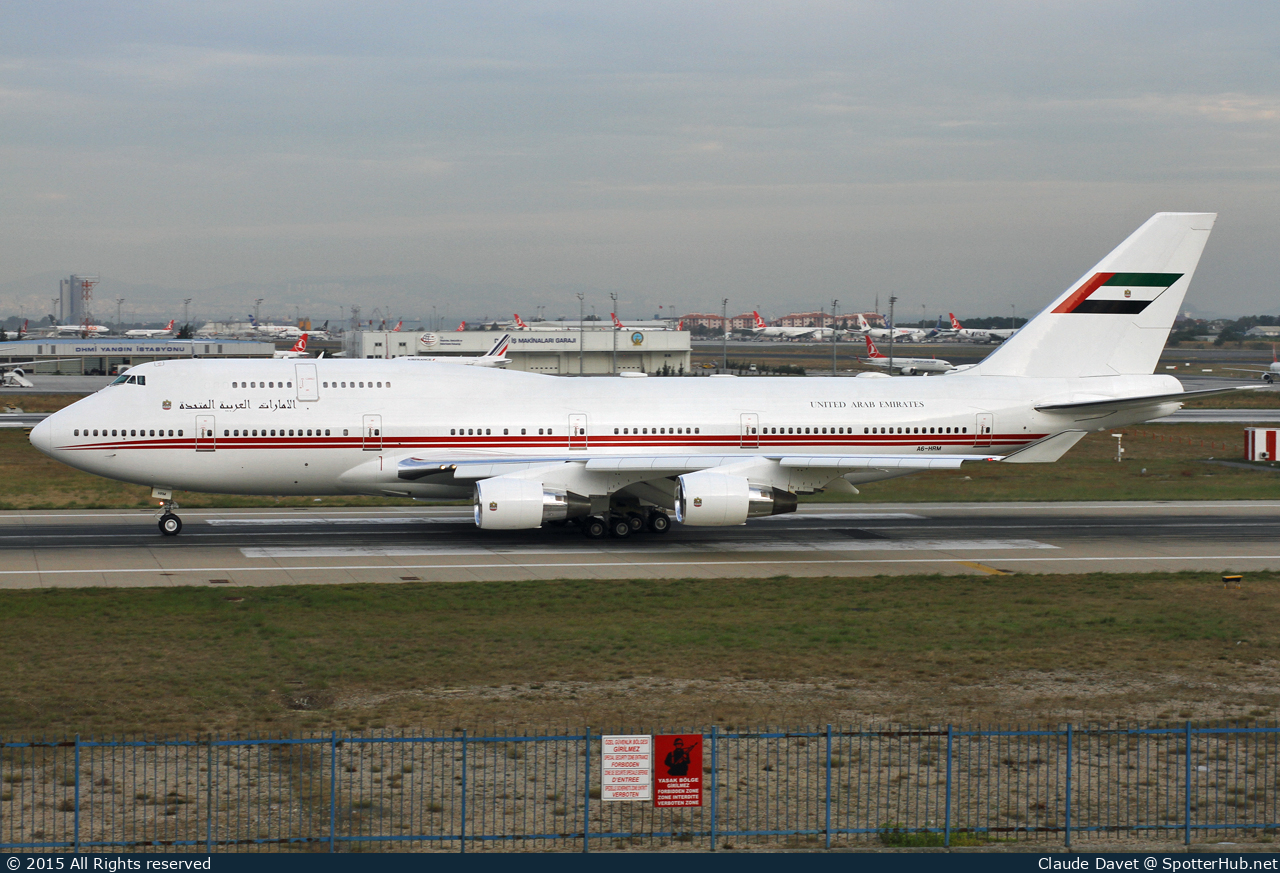 Photo of A6-HRM - Boeing 747-422 operated by Dubai Royal Air Wing
