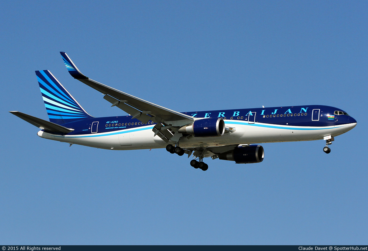 Photo of 4K-AZ82 - Boeing 767-32L(ER) operated by Azerbaijan Airlines