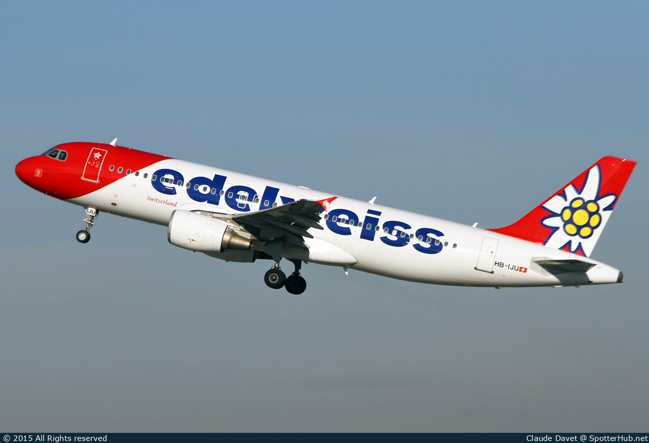 Photo of HB-IJU - Airbus A320-214 operated by Edelweiss Air