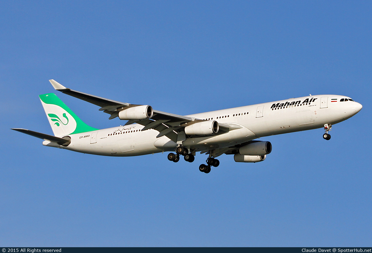Photo of EP-MMD - Airbus A340-313 operated by Mahan Air