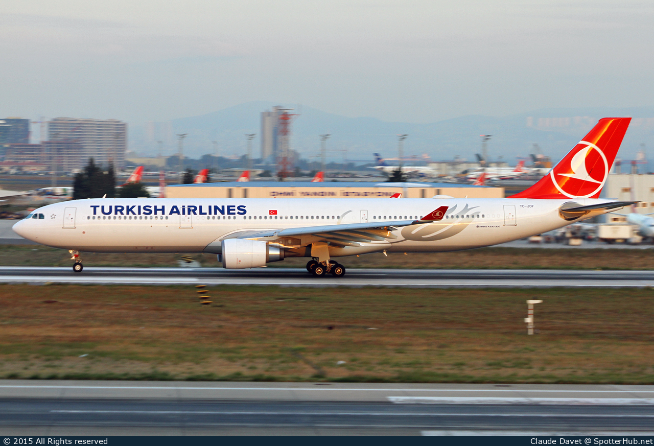 Photo of TC-JOF - Airbus A330-303 operated by Turkish Airlines