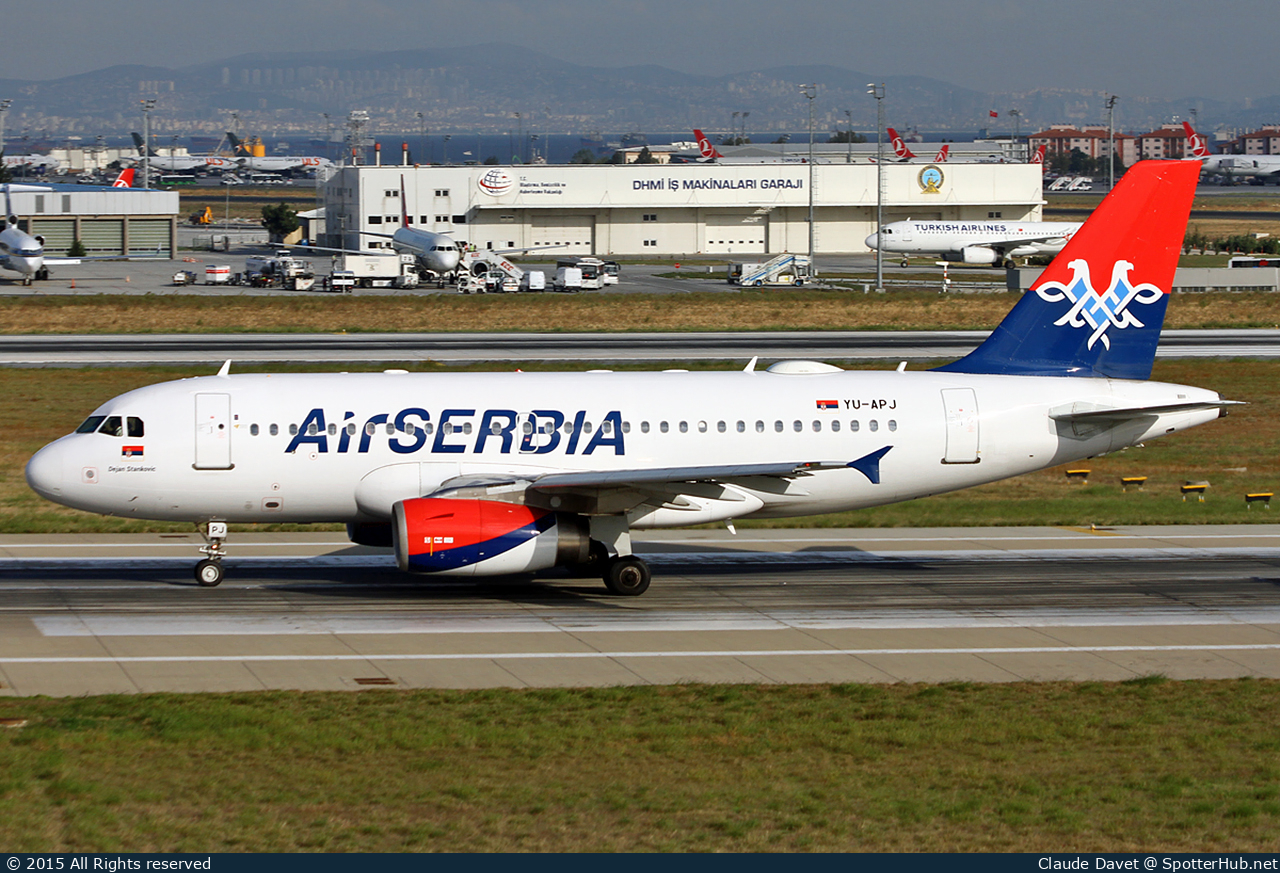 Photo of YU-APJ - Airbus A319-132 operated by Air Serbia