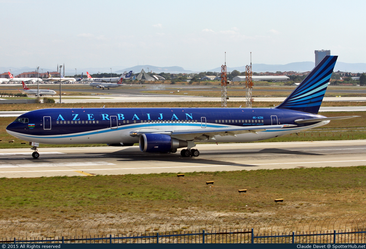 Photo of 4K-AZ81 - Boeing 767-32L(ER) operated by Azerbaijan Airlines