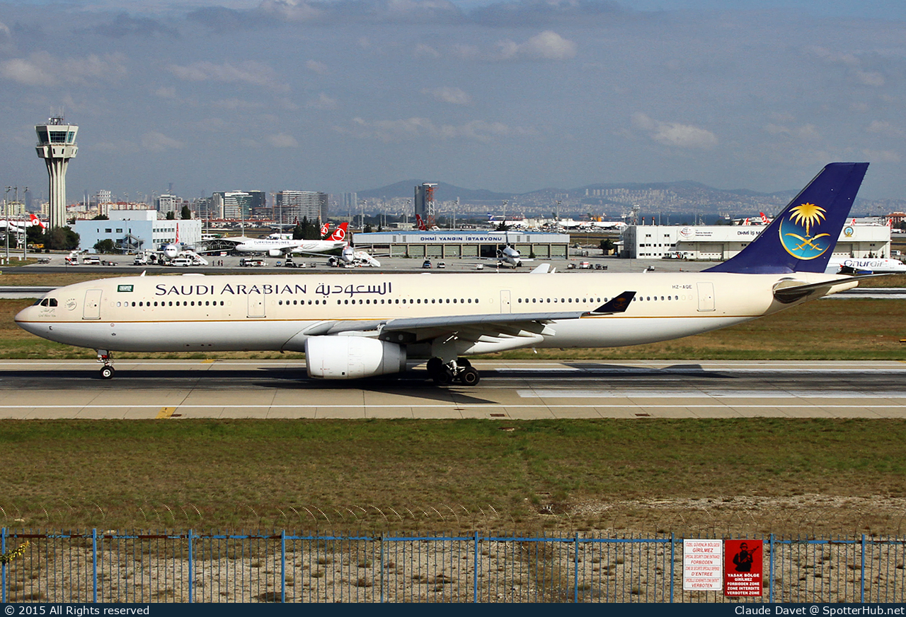 Photo of HZ-AQE - Airbus A330-343 operated by Saudi Arabian Airlines