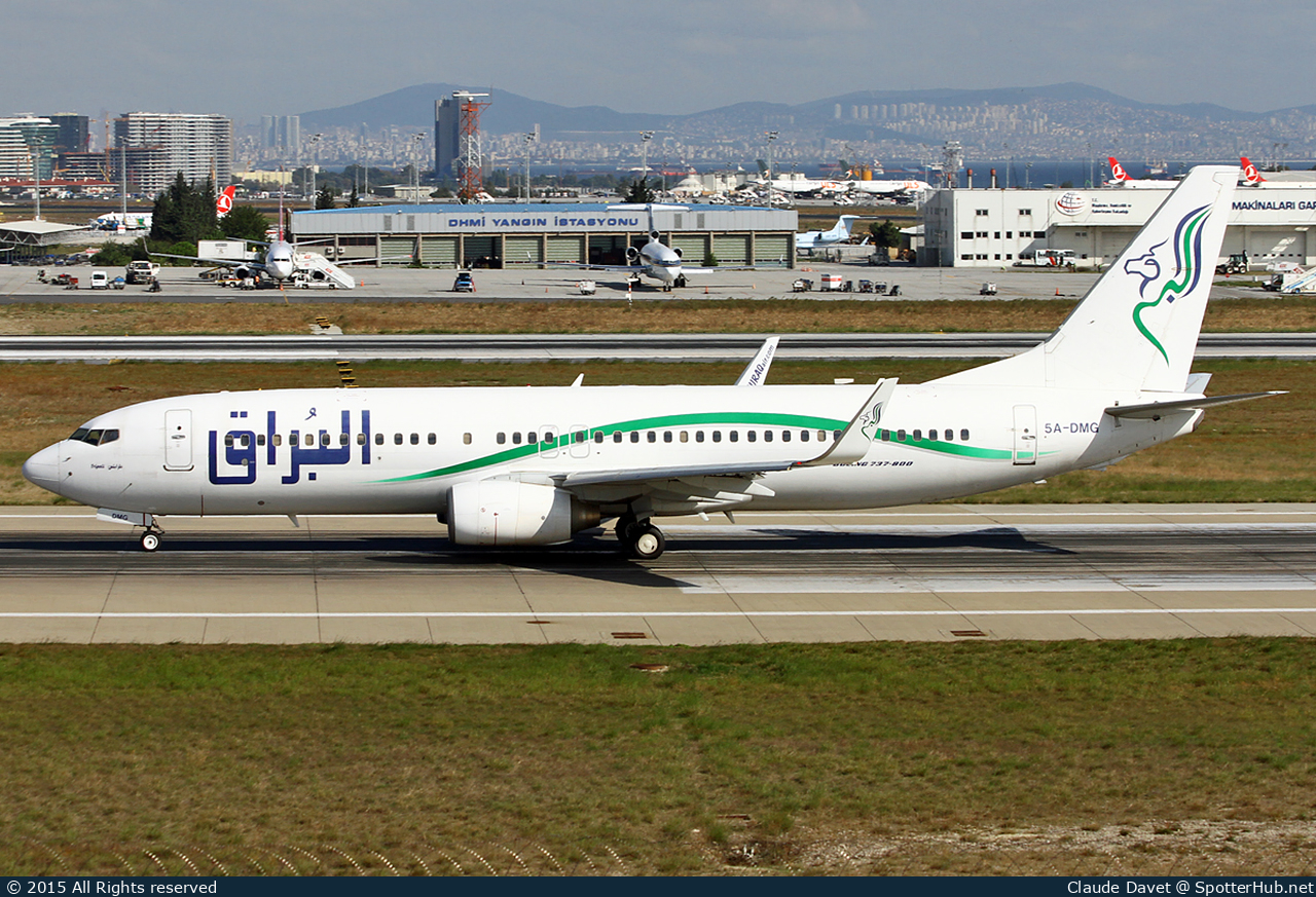 Photo of 5A-DMG - Boeing 737-8GK operated by Buraq Air