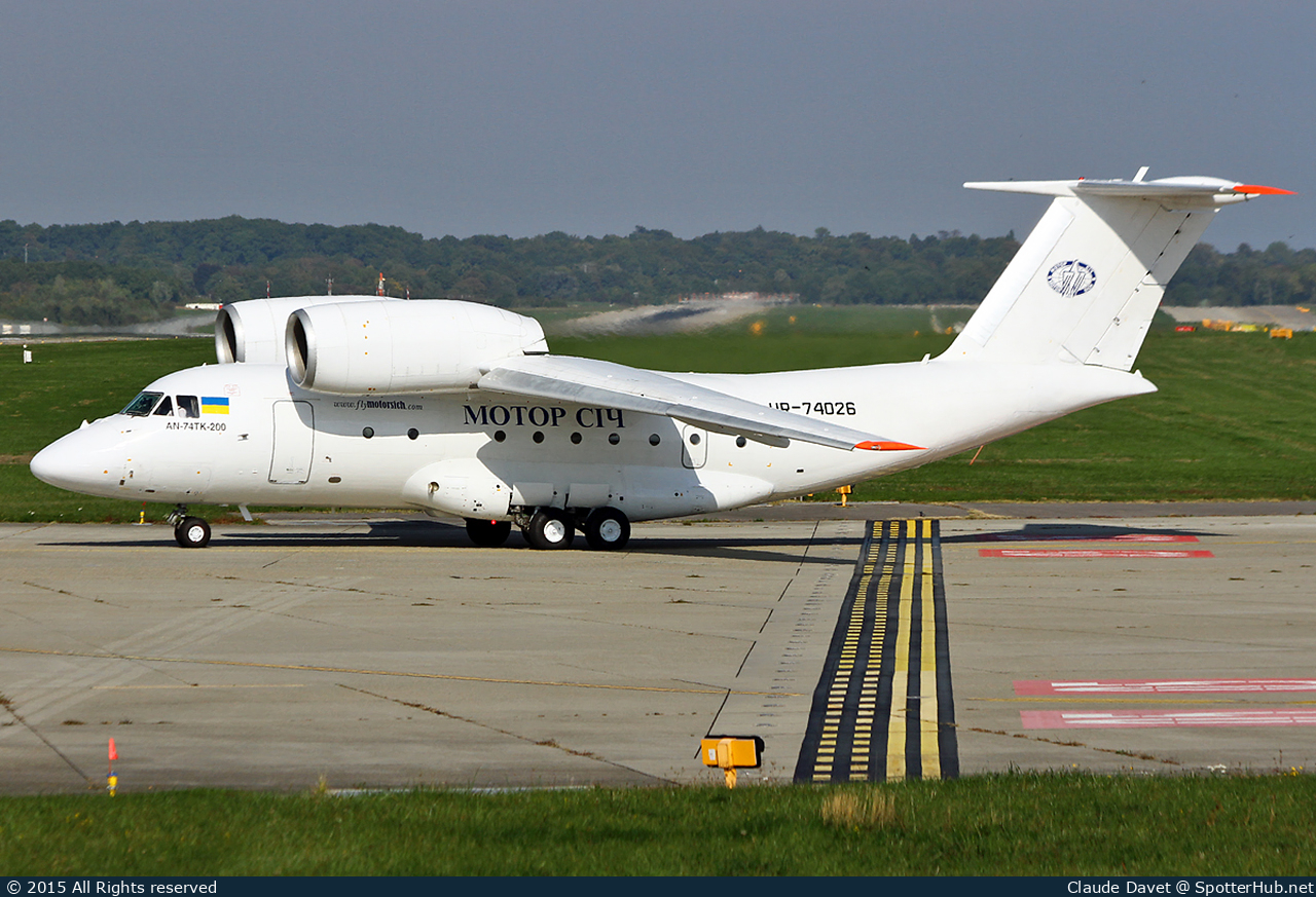 Photo of UR-74026 - Antonov An-74TK-200 operated by Motor Sich Airlines