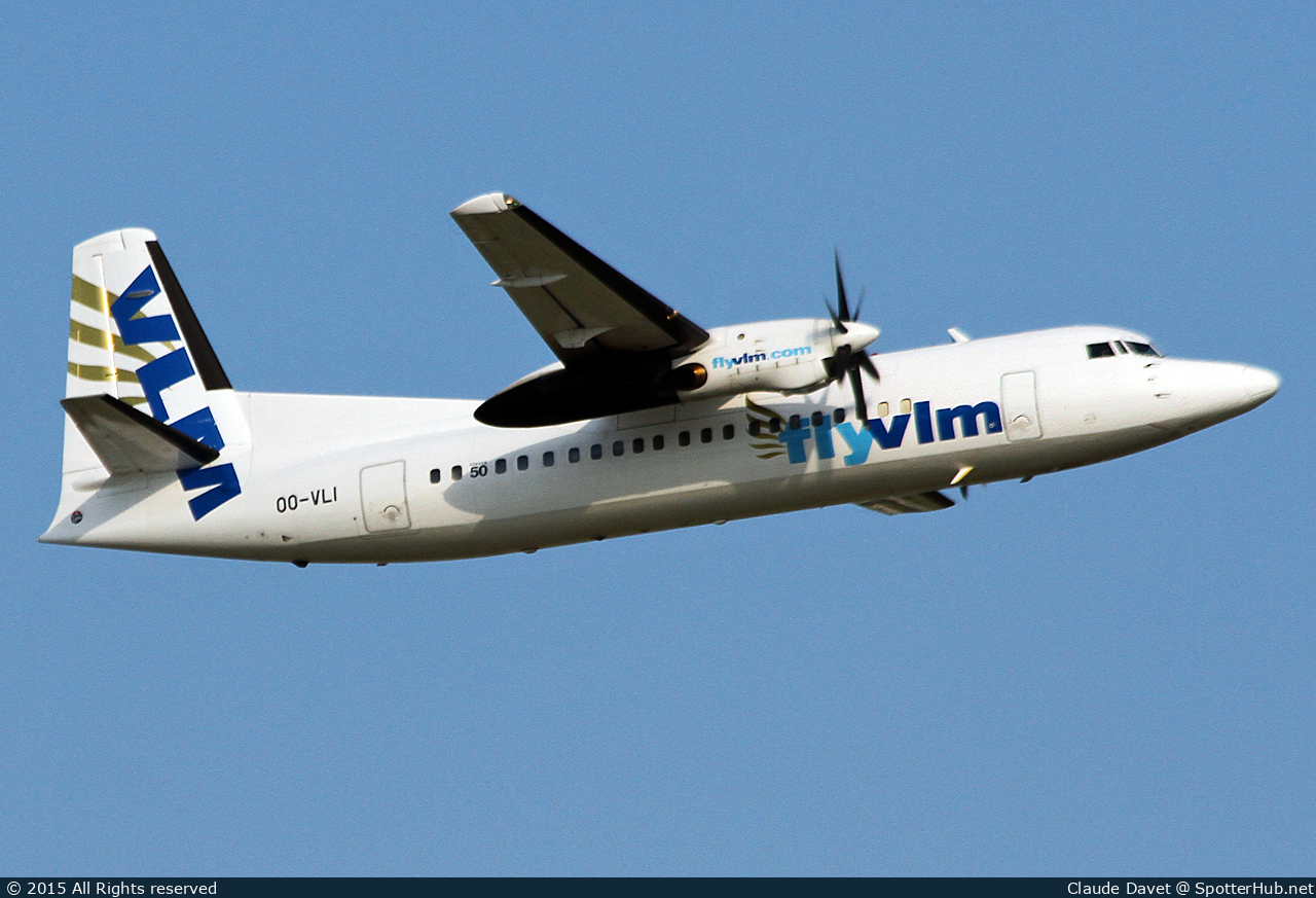 Photo of OO-VLI - Fokker 50 operated by VLM Airlines