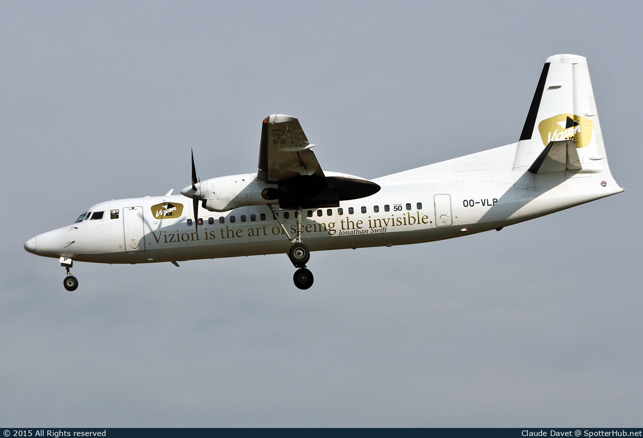 Photo of OO-VLP - Fokker 50 operated by VLM Airlines