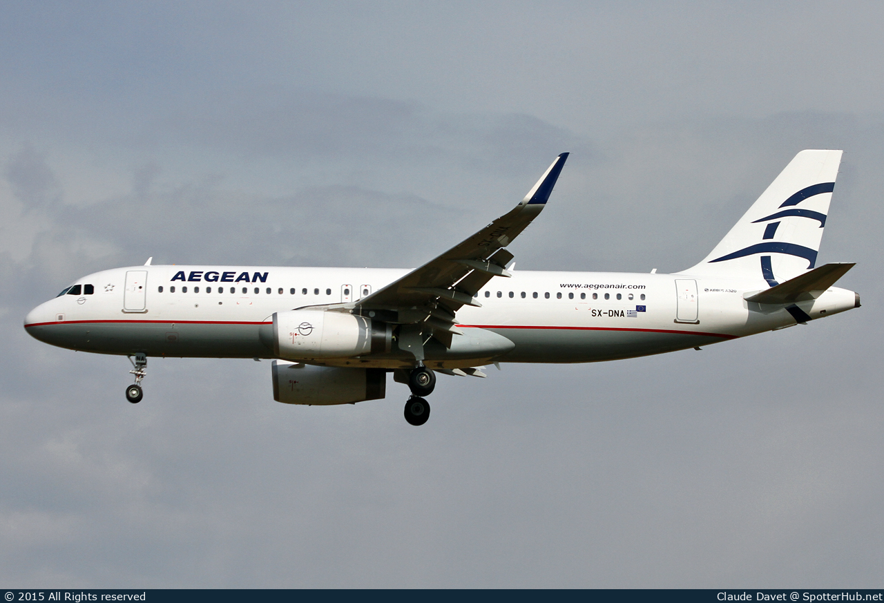 Photo of SX-DNA - Airbus A320-232 operated by Aegean Airlines