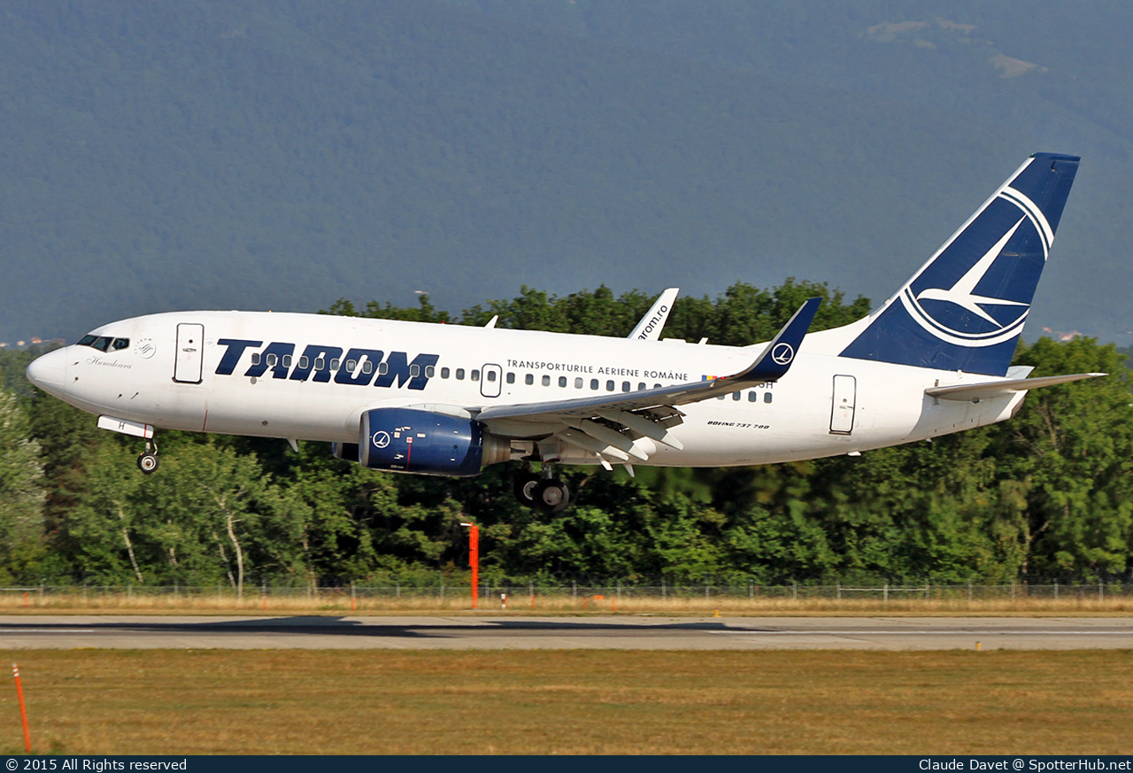 Photo of YR-BGH - Boeing 737-78J operated by Tarom - Romanian Air Transport