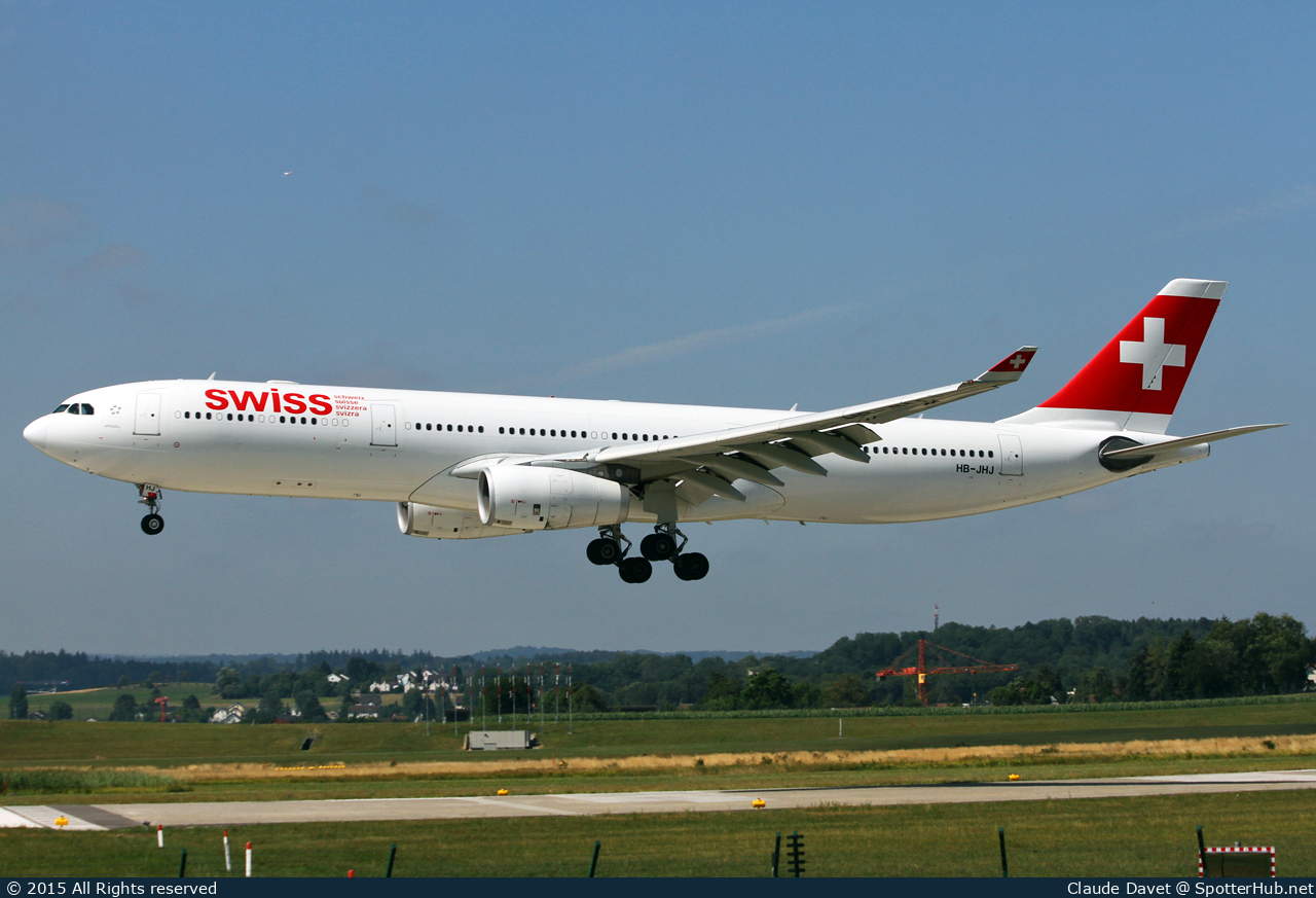 Photo of HB-JHJ - Airbus A330-343 operated by Swiss International Air Lines