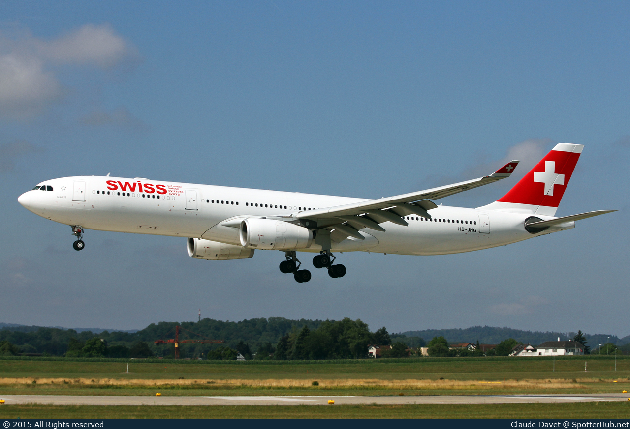 Photo of HB-JHG - Airbus A330-343 operated by Swiss International Air Lines