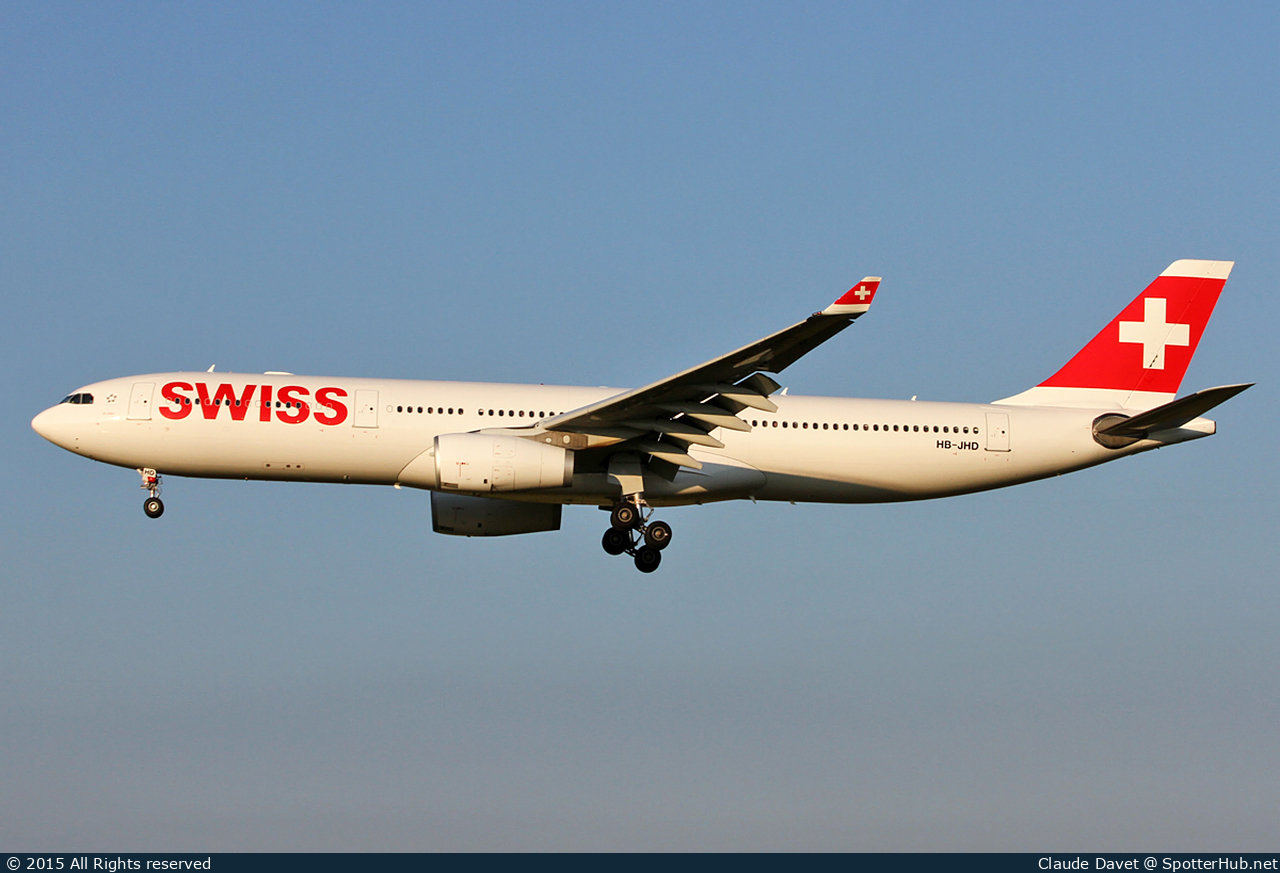 Photo of HB-JHD - Airbus A330-343 operated by Swiss International Air Lines