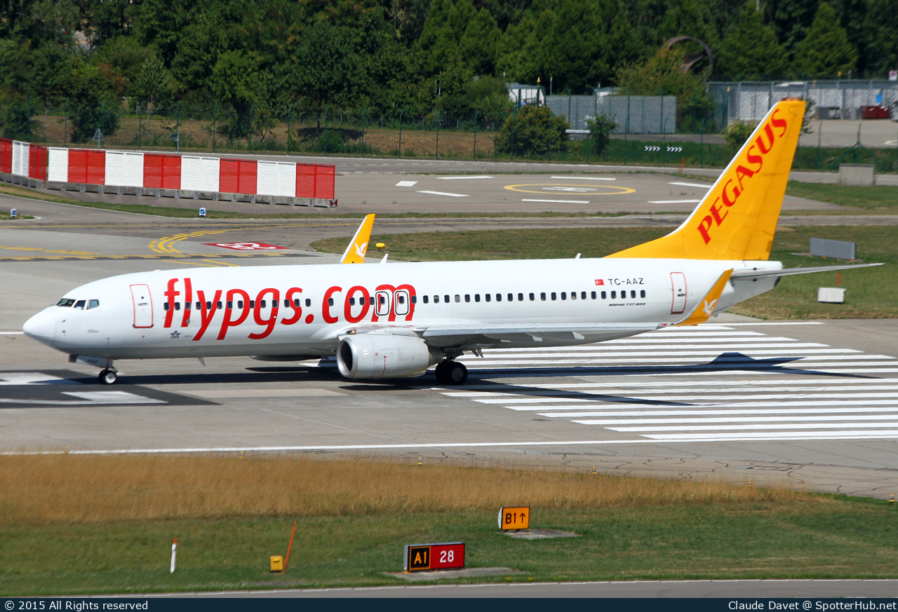 Photo of TC-AAZ - Boeing 737-82R operated by Pegasus Airlines