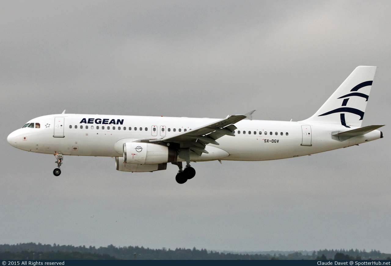 Photo of SX-DGV - Airbus A320-232 operated by Aegean Airlines