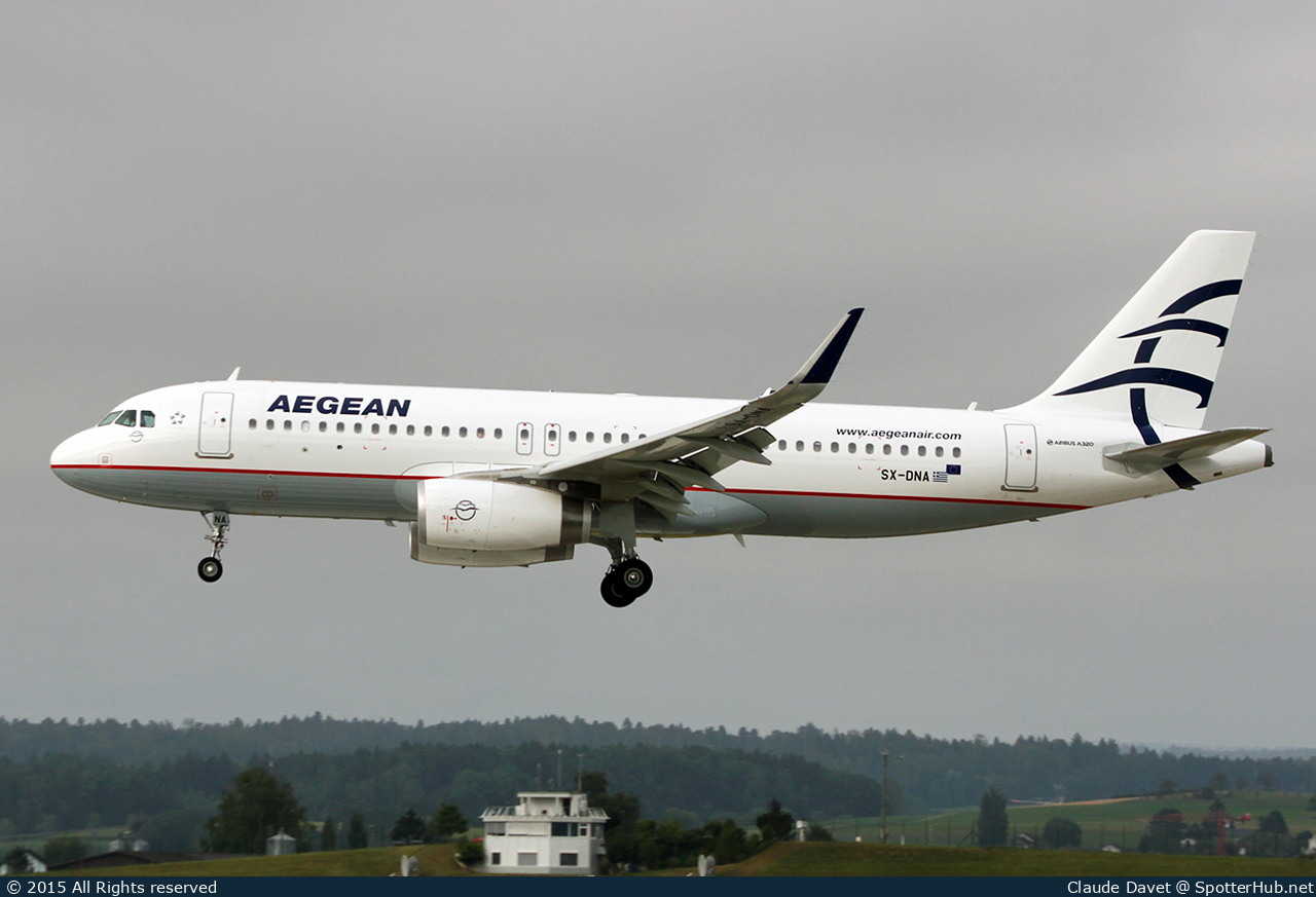 Photo of SX-DNA - Airbus A320-232 operated by Aegean Airlines