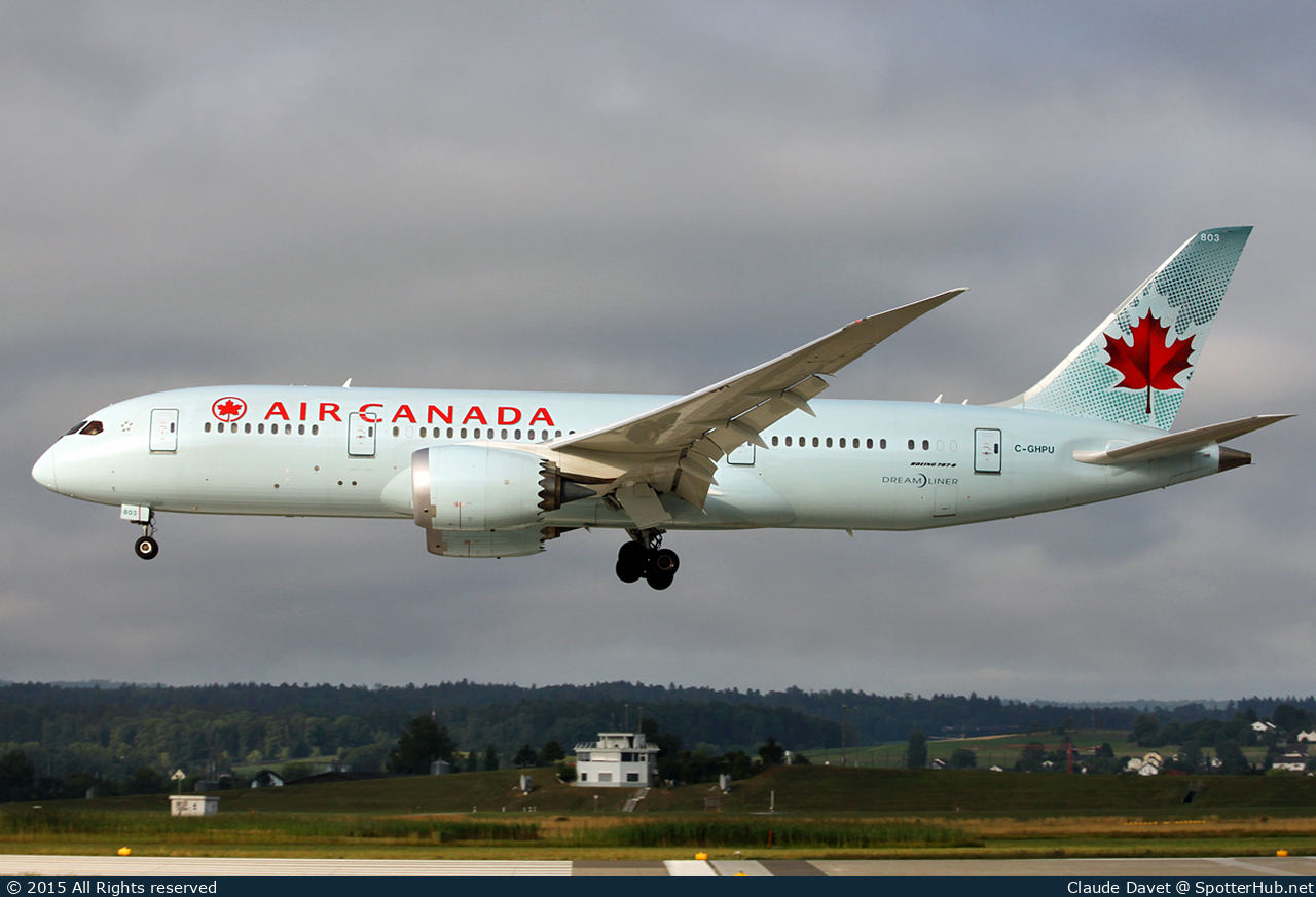 Photo of C-GHPU - Boeing 787-8 Dreamliner operated by Air Canada
