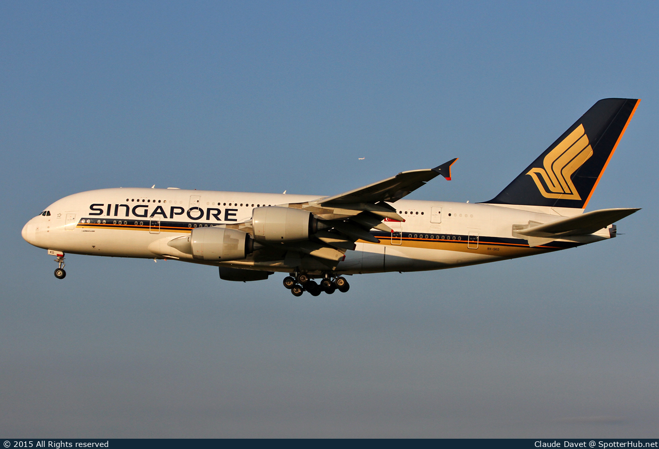 Photo of 9V-SKD - Airbus A380-841 operated by Singapore Airlines