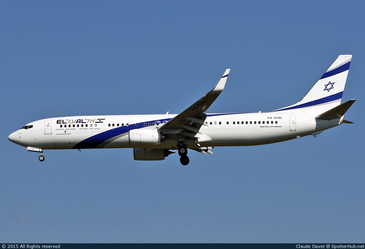 Photo of 4X-EHD - Boeing 737-958(ER) operated by El Al Israel Airlines