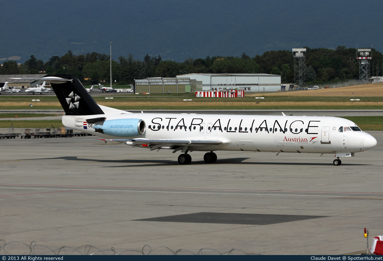 Photo of OE-LVG - Fokker 100 operated by Austrian Airlines
