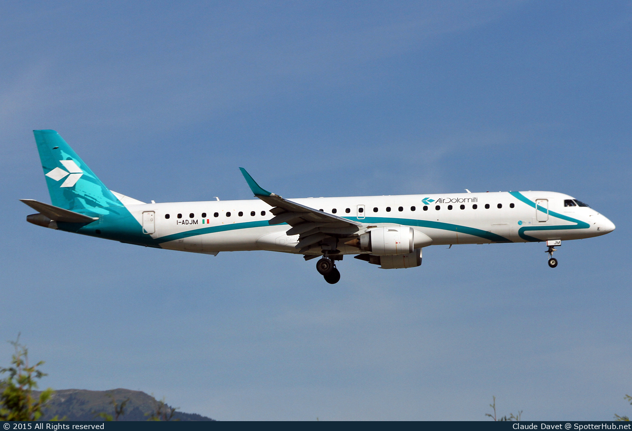 Photo of I-ADJM - Embraer ERJ-195LR operated by Air Dolomiti