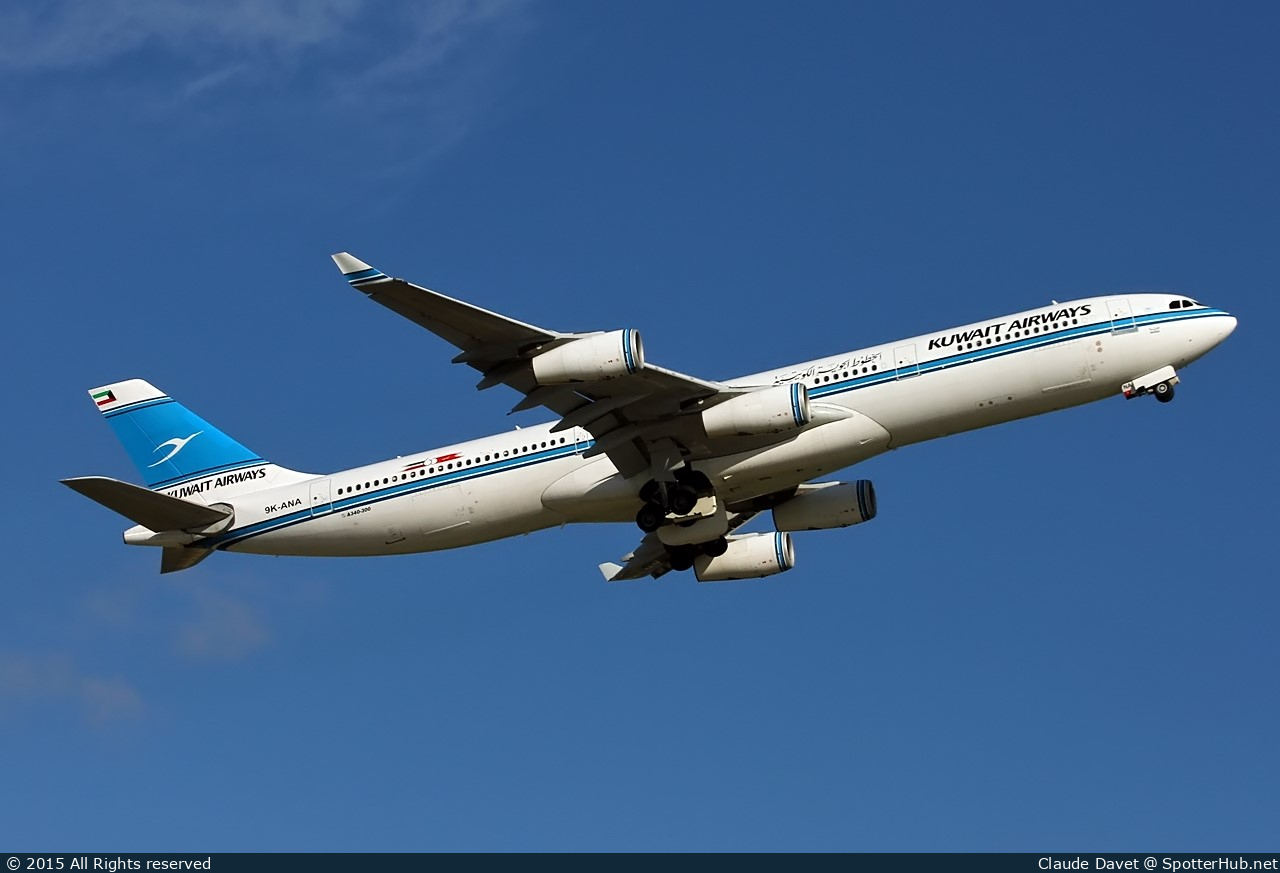 Photo of 9K-ANA - Airbus A340-313 operated by Kuwait Airways