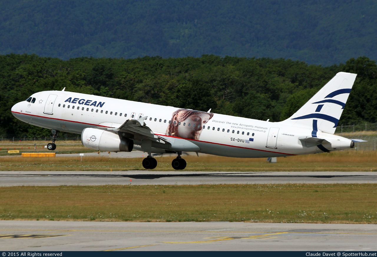 Photo of SX-DVU - Airbus A320-232 operated by Aegean Airlines