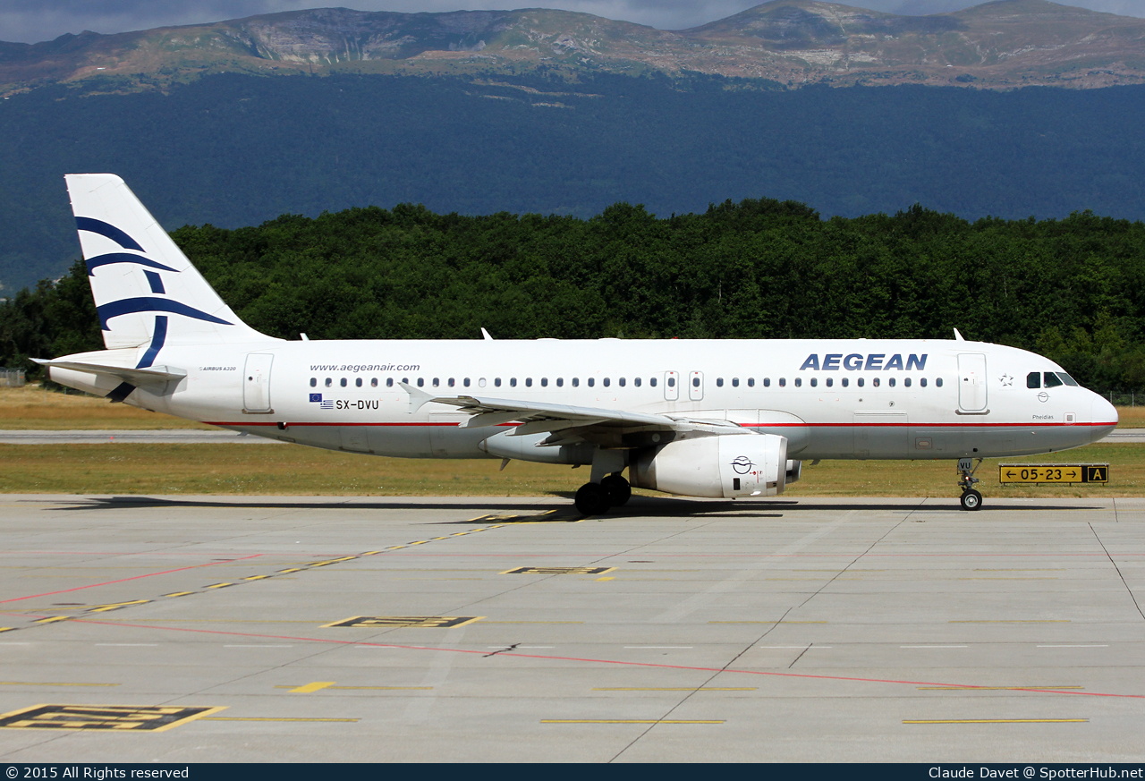 Photo of SX-DVU - Airbus A320-232 operated by Aegean Airlines