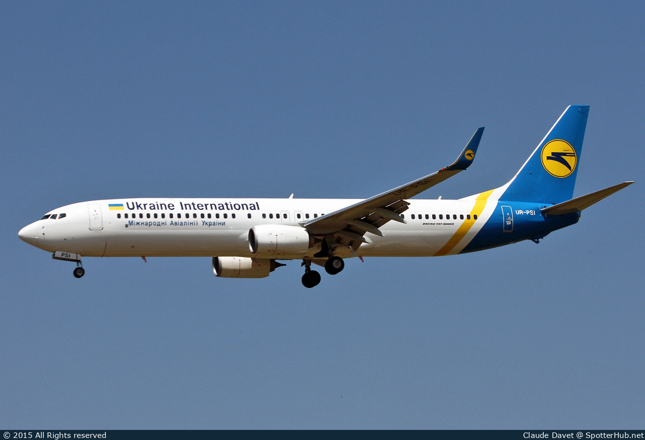 Photo of UR-PSI - Boeing 737-9KV(ER) operated by Ukraine International Airlines