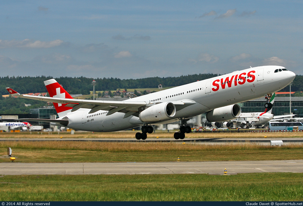 Photo of HB-JHK - Airbus A330-343 operated by Swiss International Air Lines