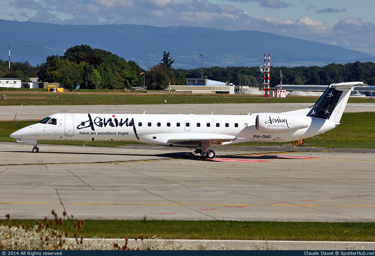Photo of PH-DND - Embraer ERJ-145MP operated by Denim Air