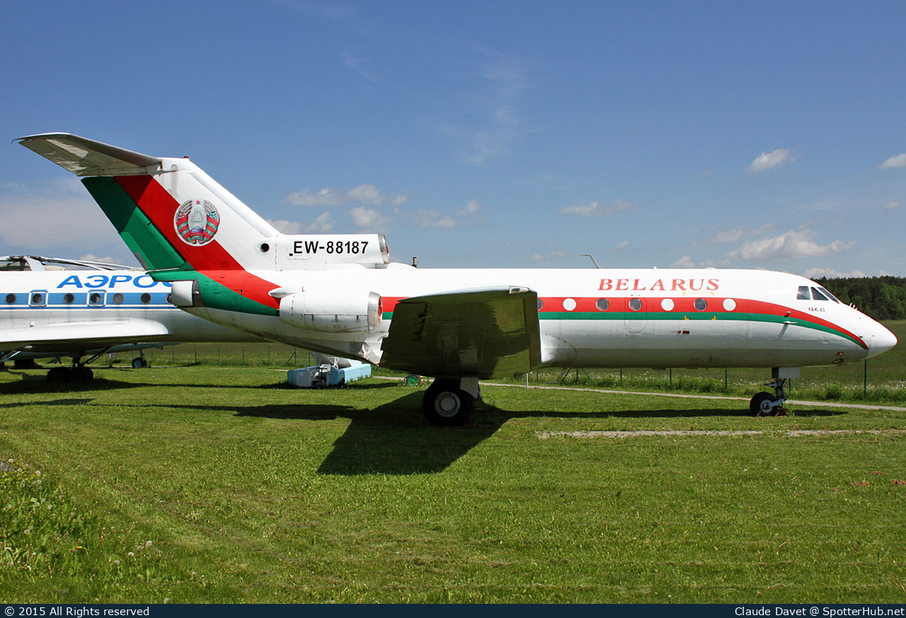 Photo of EW-88187 - Yakovlev Yak-40 operated by Government of Belarus