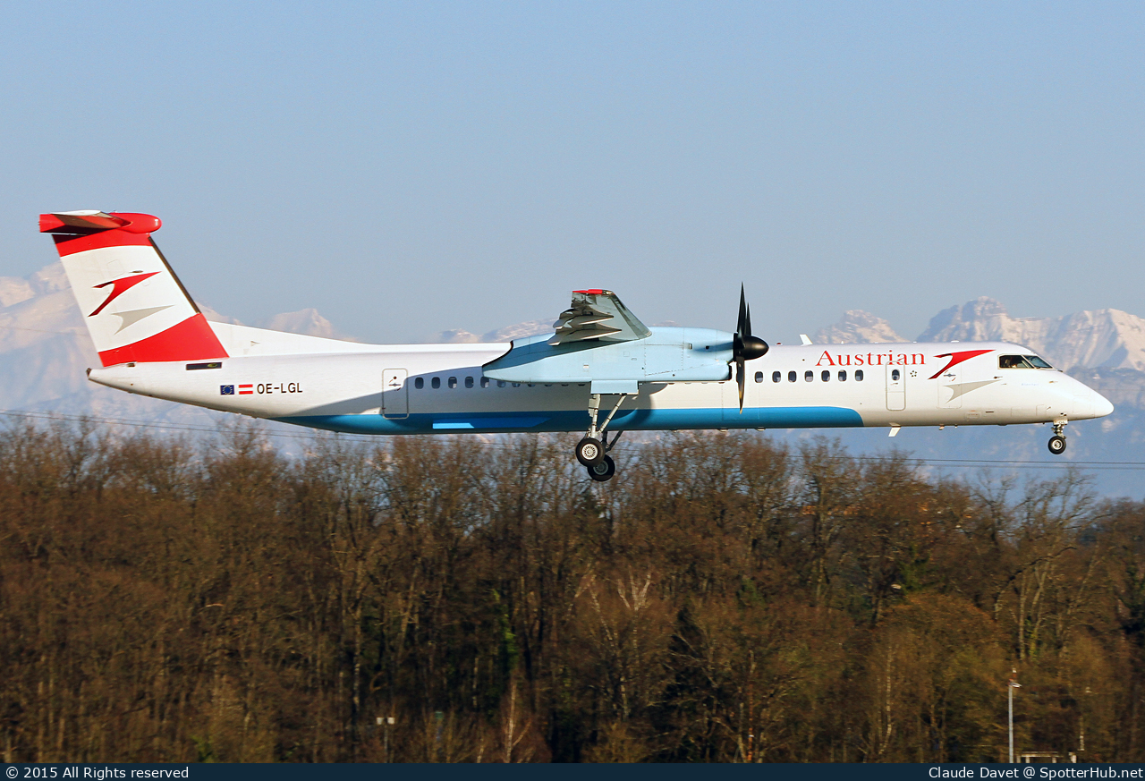 Photo of OE-LGL - Bombardier DHC-8-402 Dash 8 Q400 operated by Austrian Airlines