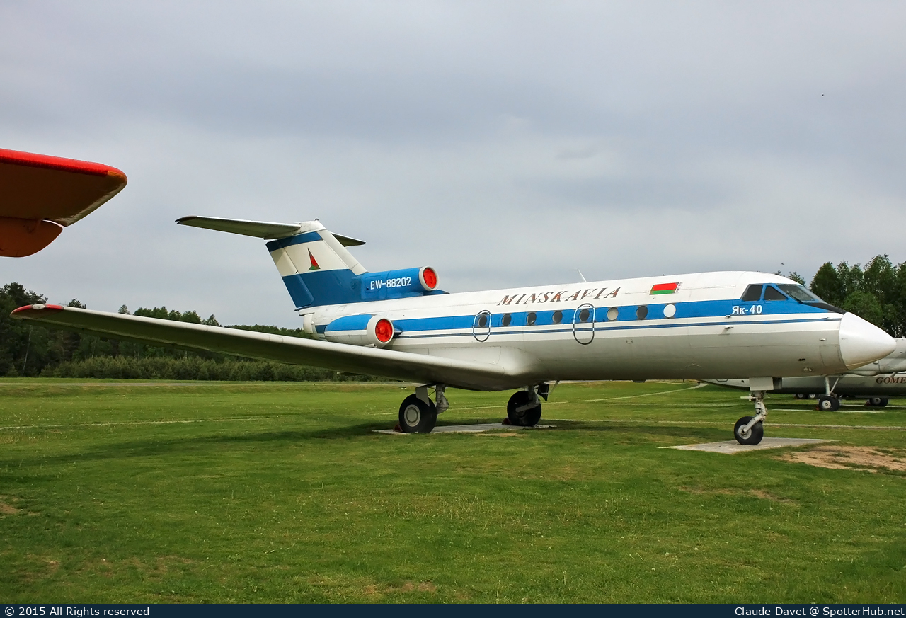 Photo of EW-88202 - Yakovlev Yak-40 operated by Belavia