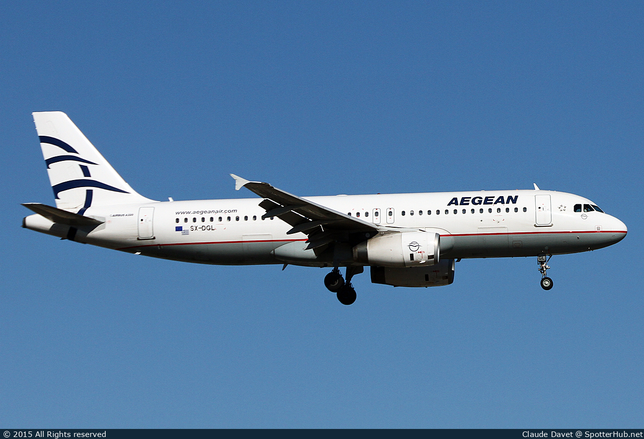 Photo of SX-DGL - Airbus A320-232 operated by Aegean Airlines